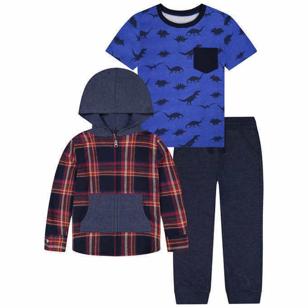 Andy & Evan Kids' 3-piece Set, Red, 4T